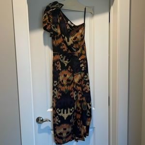 Ulla Johnson Ikat Idra Cotton Knee Length Dress